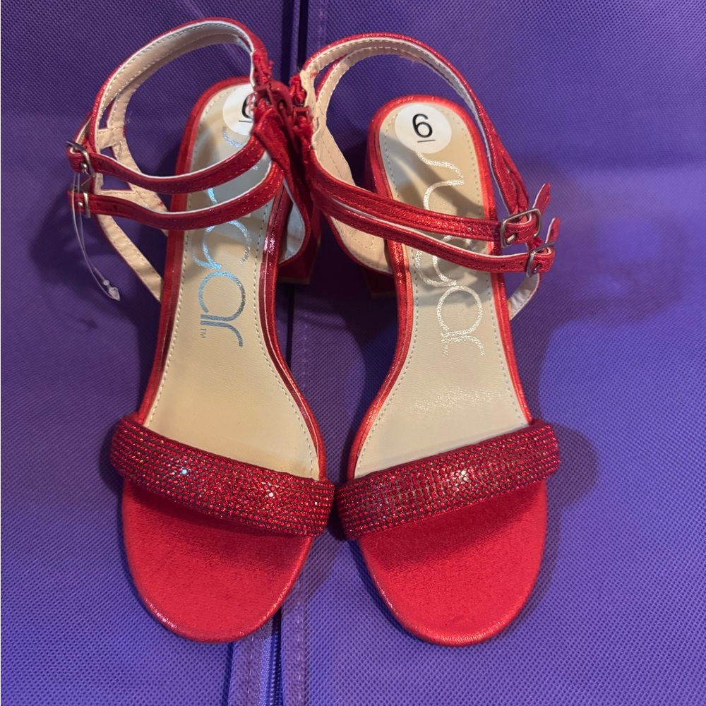 Elegant Red Women's Sandals